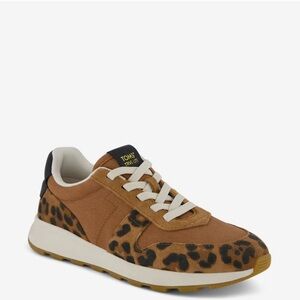 Womens TRVL LITE Retro Runner Sneaker Water Repellent Brown Sugar Leopard Print